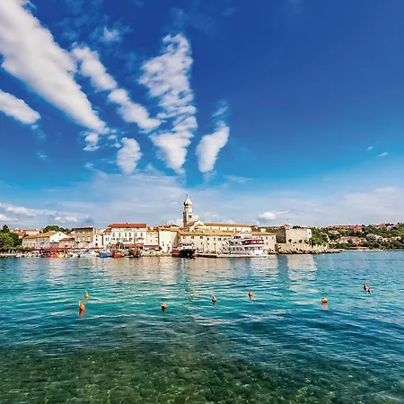 Beach Front Apartment In Krk With Wifi * Krk Town